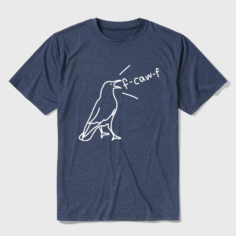 Funny Crow Sarcastic Bird Ultra Soft Heather Tees