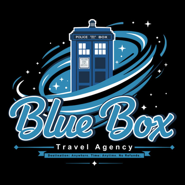 Blue Box Travel Agency Geek T-Shirt