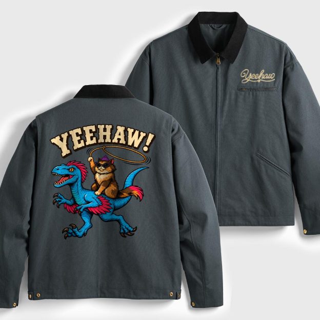 Yeehaw Geek Canvas Work Jackets