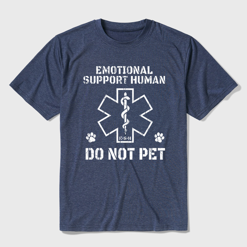 Emotional Support Human Ultra Soft Heather Tee