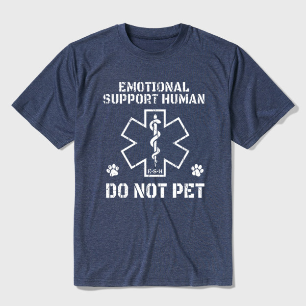 Emotional Support Human Ultra Soft Heather Tee