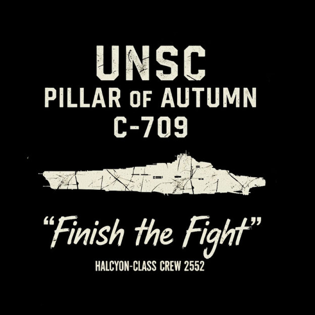 UNSC PILLAR OF AUTUMN C-709 Geek T-Shirt
