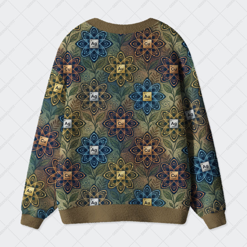 Elemental Garden Geek Ugly Cardigan Sweaters 