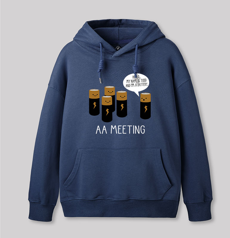 AA MEETING Geek Hoodie