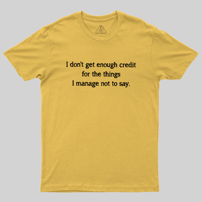Unspoken Credit Geek T-Shirt