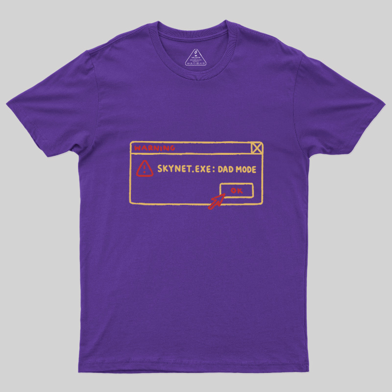 AI Dad Mode Warning Geek T-Shirt
