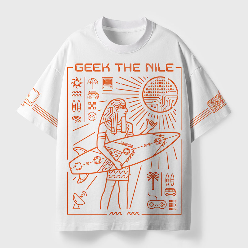Geek The Nile Geek Eco Oversized Graphic Tees