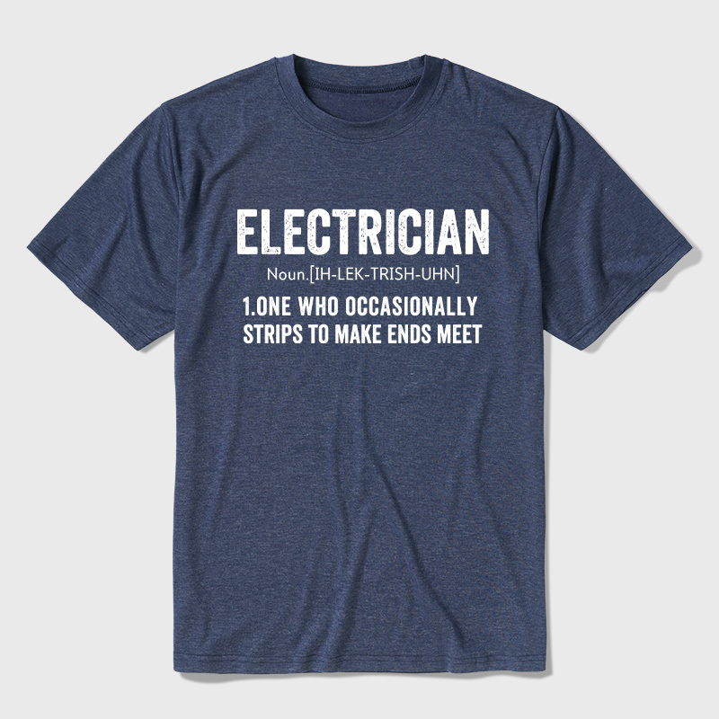 Electrical Engineer Technician Funny Definition Ultra Soft Heather Tee