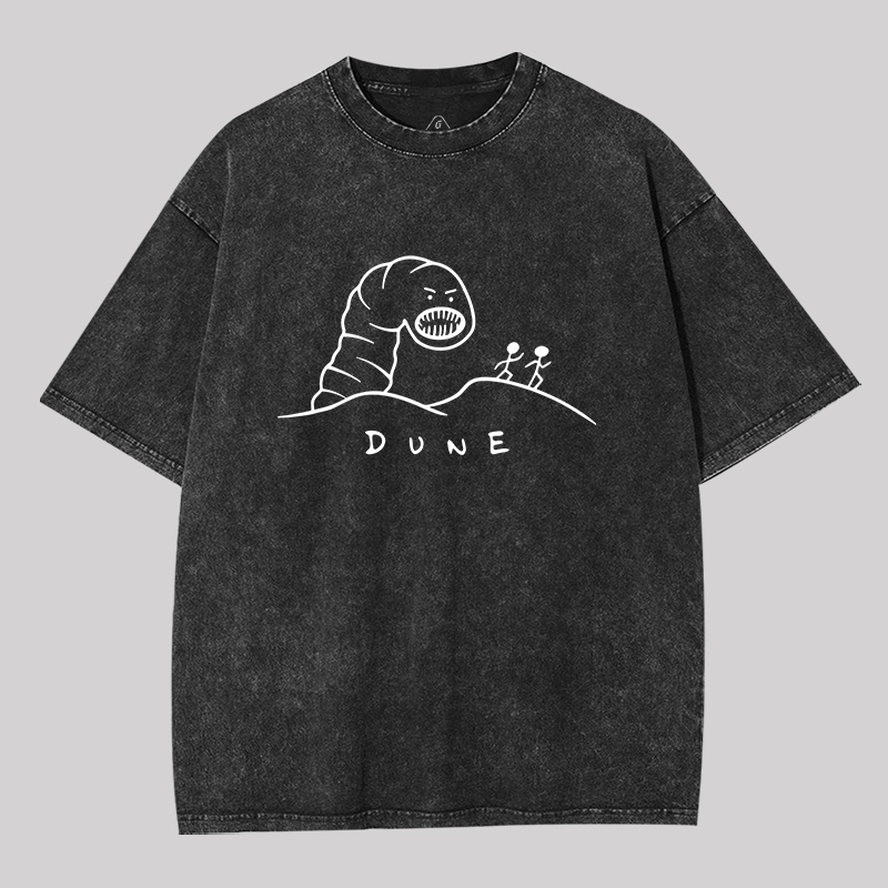 Run from the Worm Geek Washed T-shirt