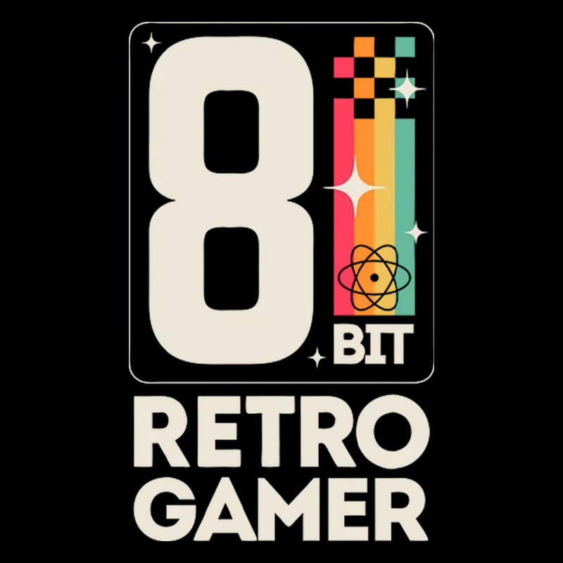 Retro Gamer Pixel 8 Bit Geek T-Shirt