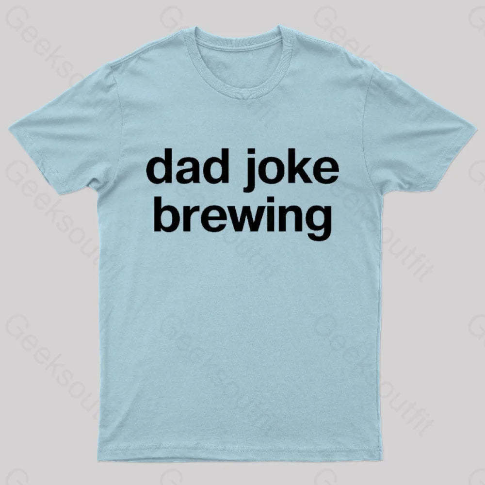 Dad Joke Brewing Geek T-Shirt Light Blue / S