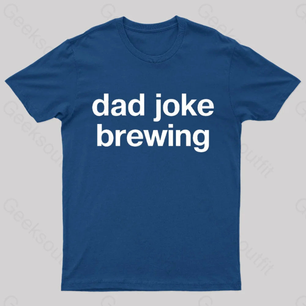 Dad Joke Brewing Geek T-Shirt Navy / S