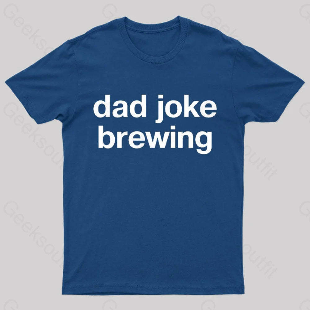 Dad Joke Brewing Geek T-Shirt Navy / S