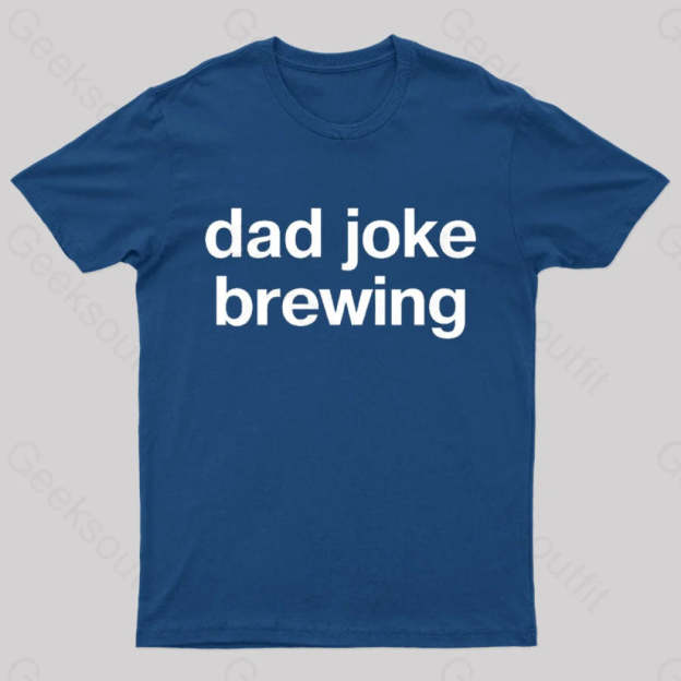 Dad Joke Brewing Geek T-Shirt Navy / S