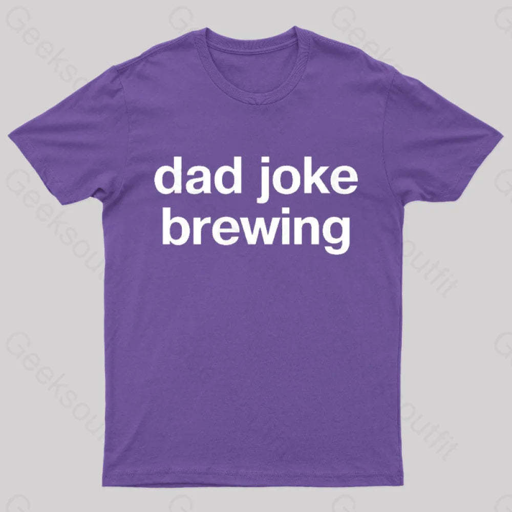Dad Joke Brewing Geek T-Shirt Purple / S