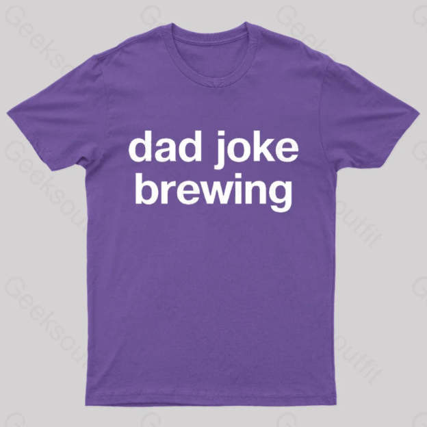 Dad Joke Brewing Geek T-Shirt Purple / S