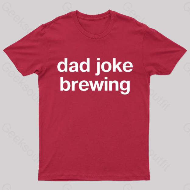 Dad Joke Brewing Geek T-Shirt Red / S