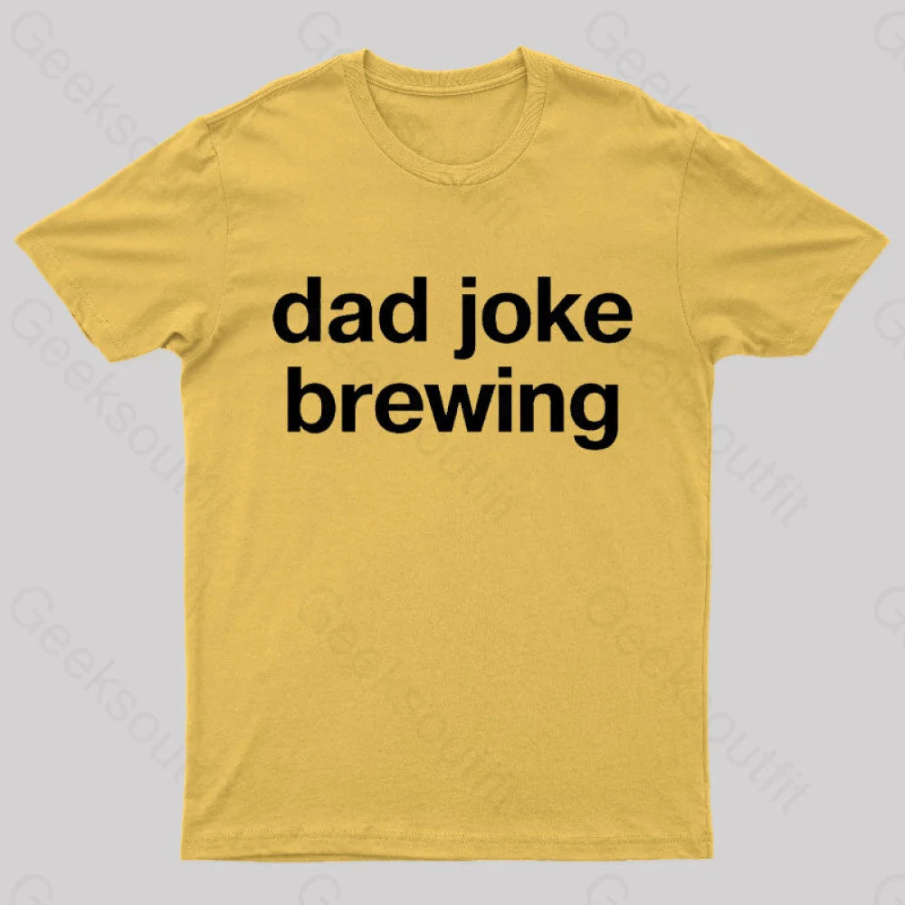Dad Joke Brewing Geek T-Shirt Yellow / S