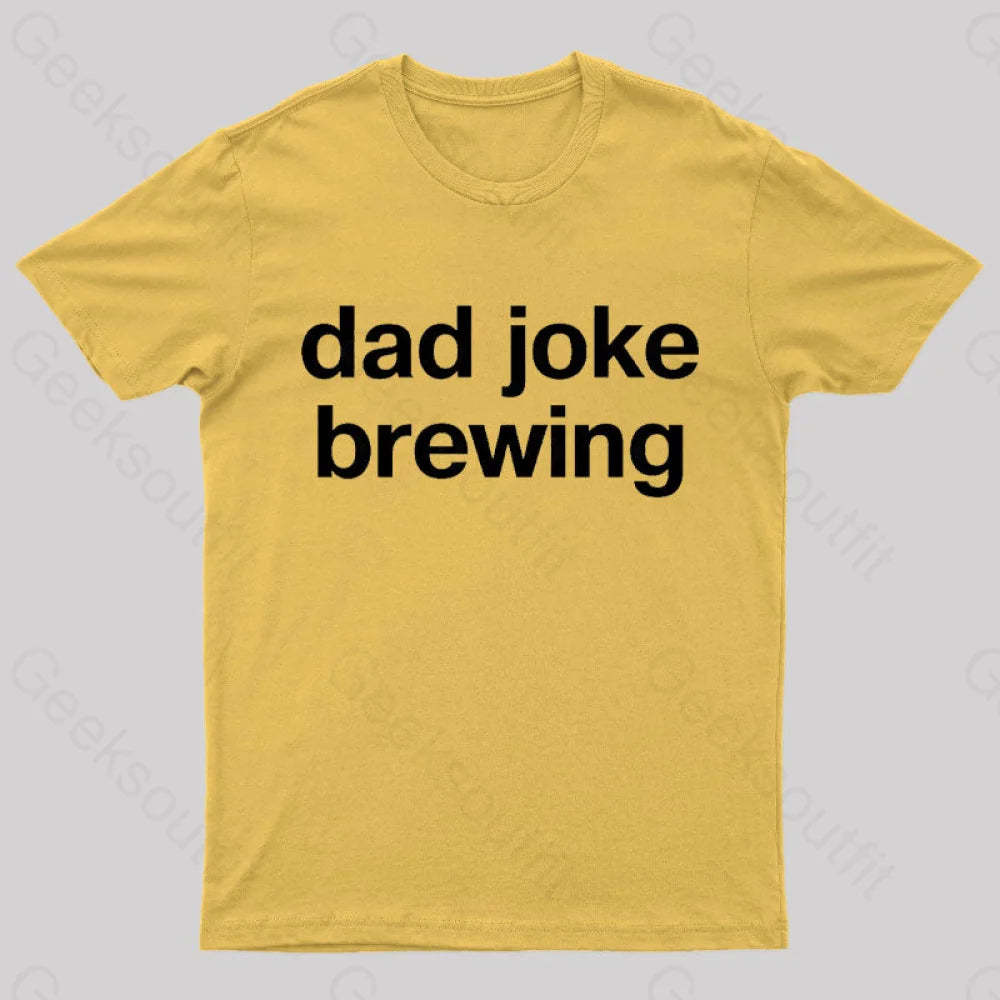 Dad Joke Brewing Geek T-Shirt Yellow / S