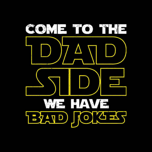 Dad Side We Have Bad Jokes Geek T-Shirt