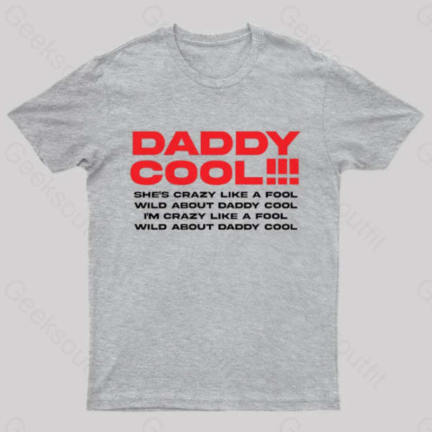 Daddy Cool Geek T-Shirt Grey / S