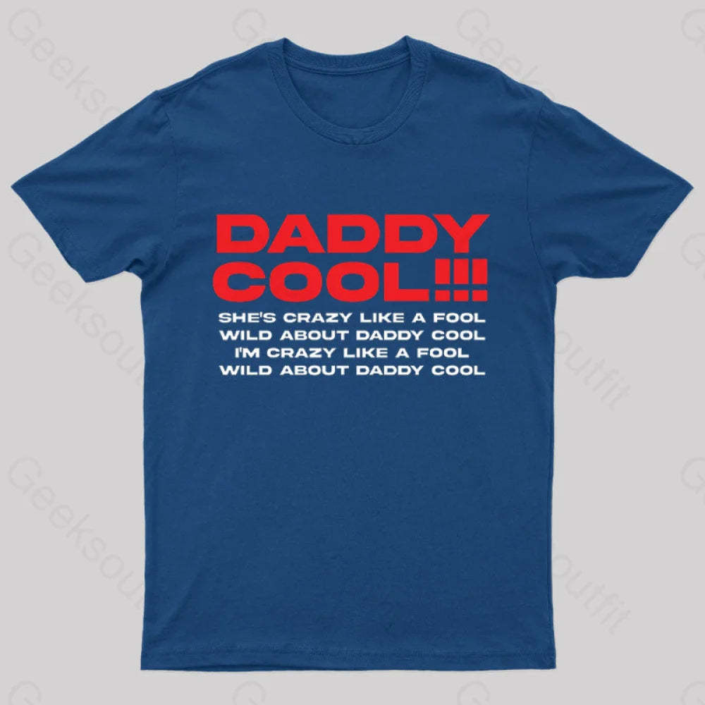 Daddy Cool Geek T-Shirt Navy / S