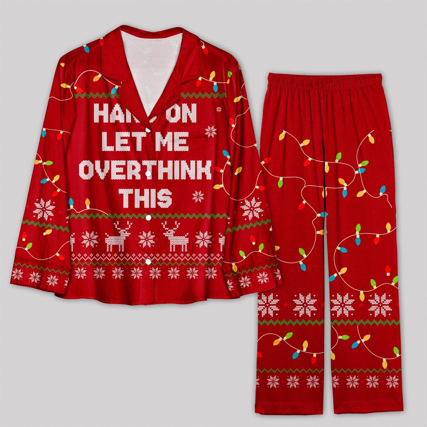 Geeksoutfit Hang on Let Me Overthink This Pajama Sets for Sale