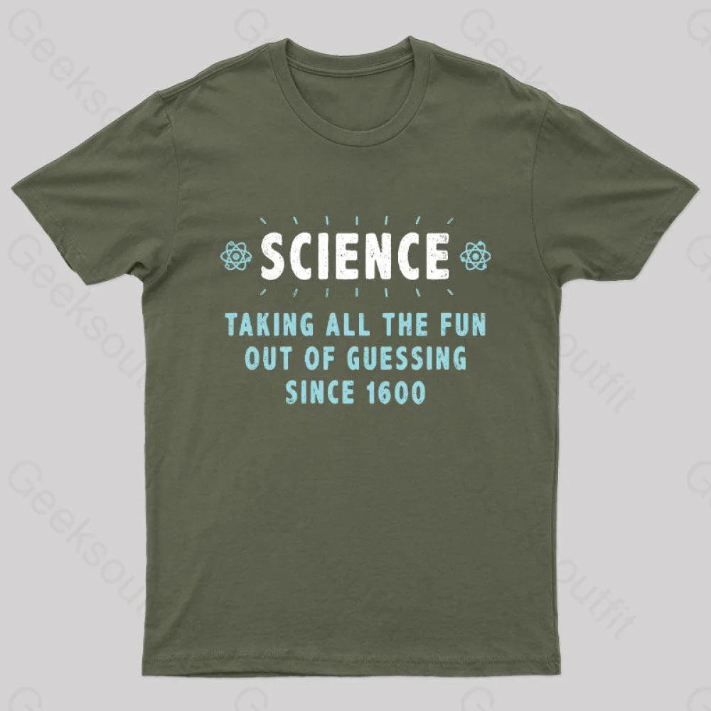 Damn Science Nerd T-Shirt Army Green / S