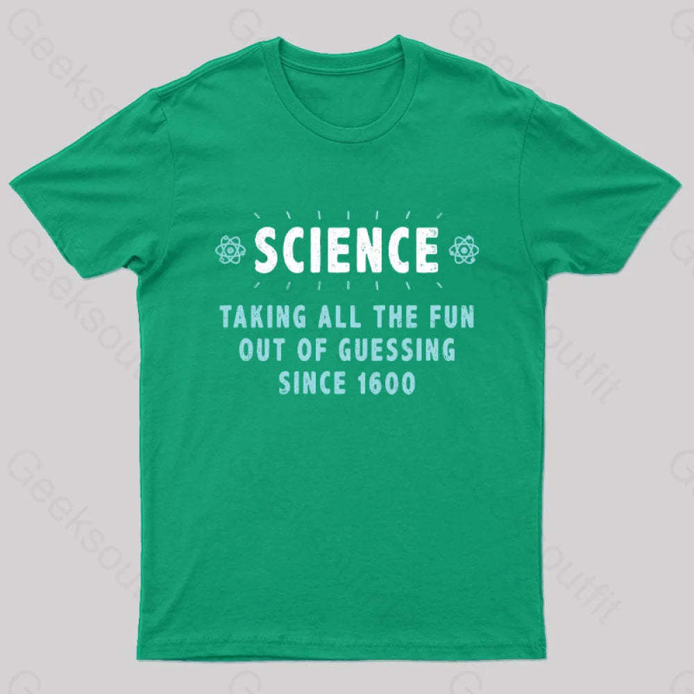 Damn Science Nerd T-Shirt Green / S