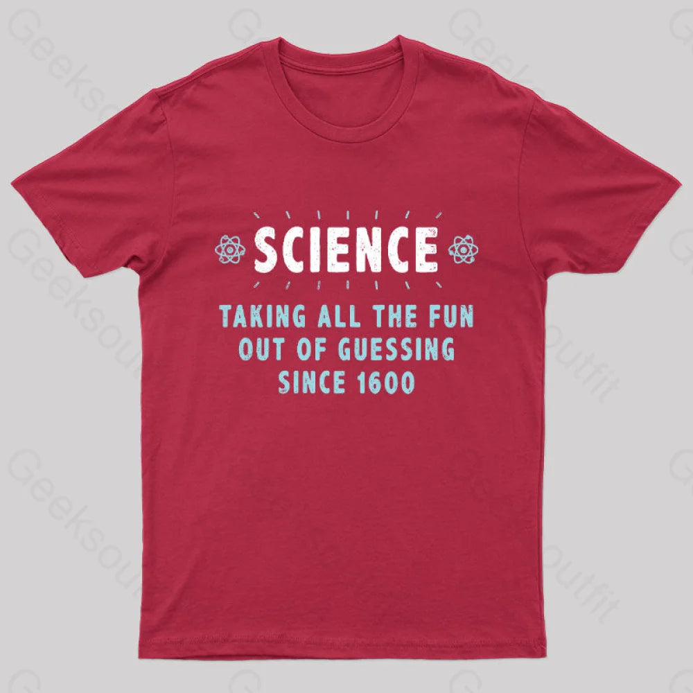 Damn Science Nerd T-Shirt Red / S