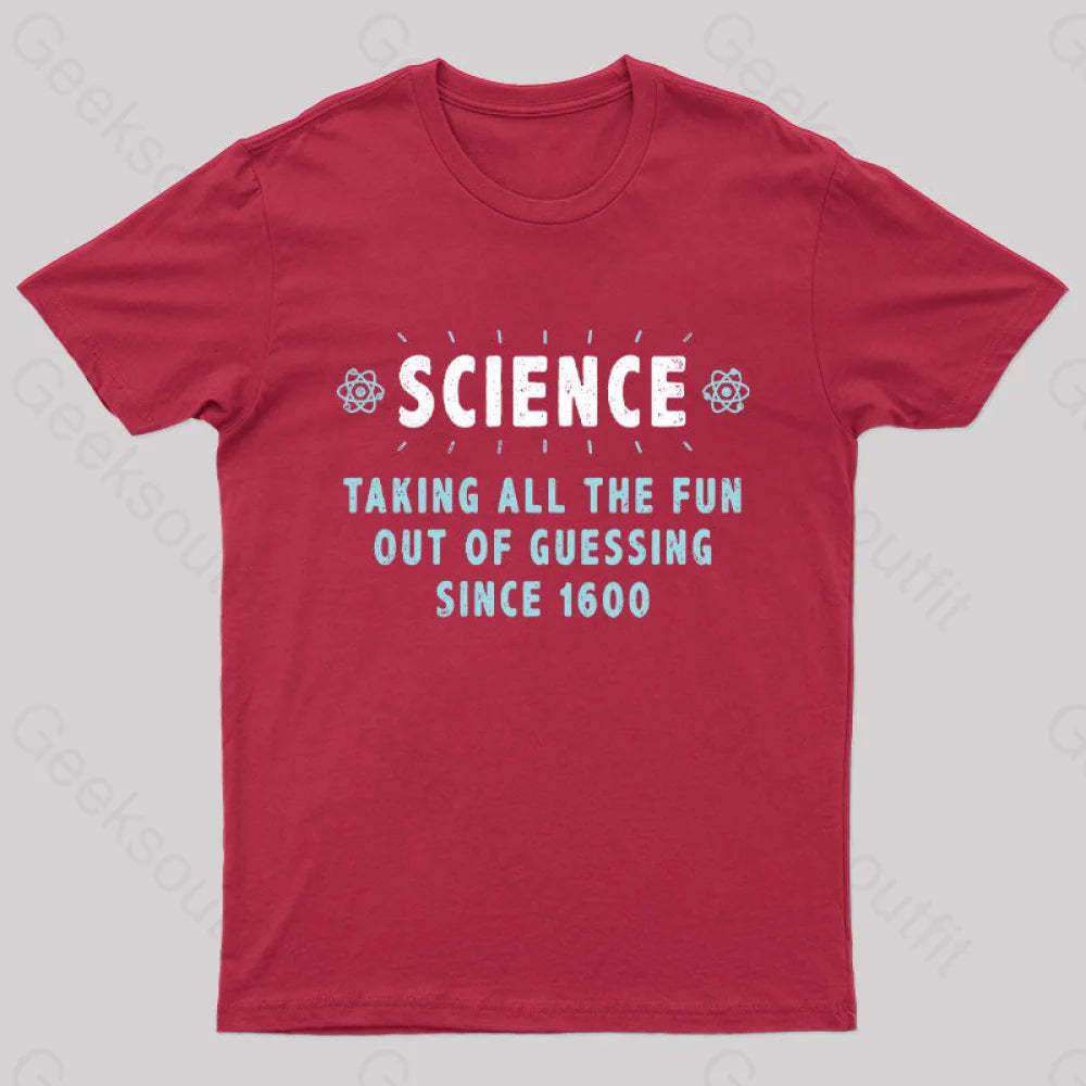 Damn Science Nerd T-Shirt Red / S