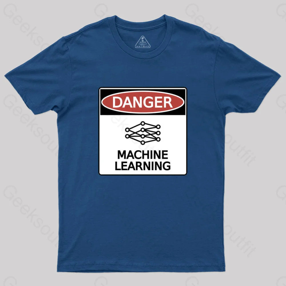 Danger: Machine Learning T-Shirt Navy / S