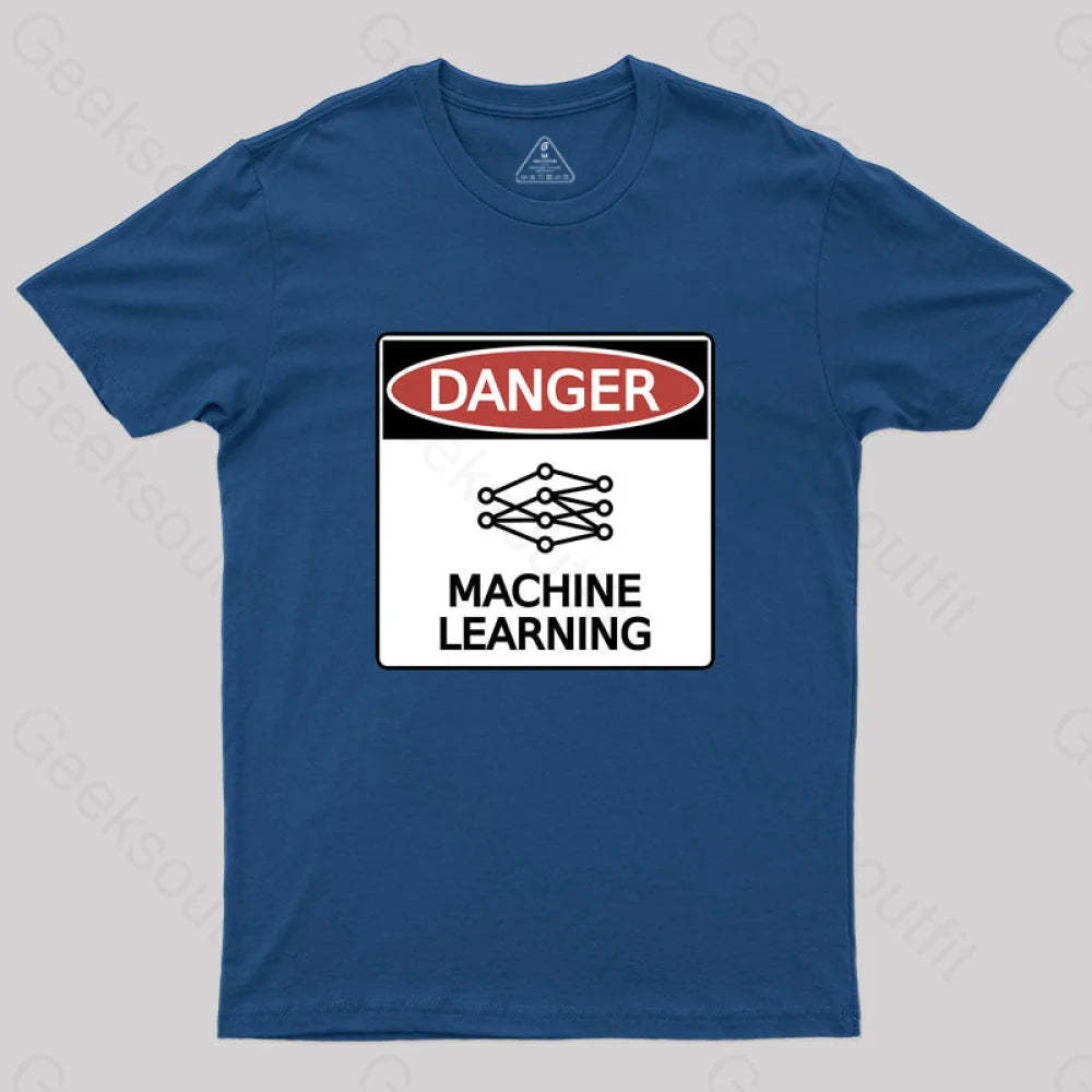Danger: Machine Learning T-Shirt Navy / S