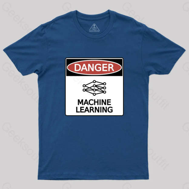 Danger: Machine Learning T-Shirt Navy / S