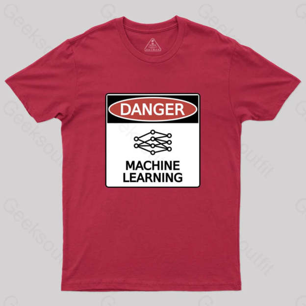 Danger: Machine Learning T-Shirt Red / S
