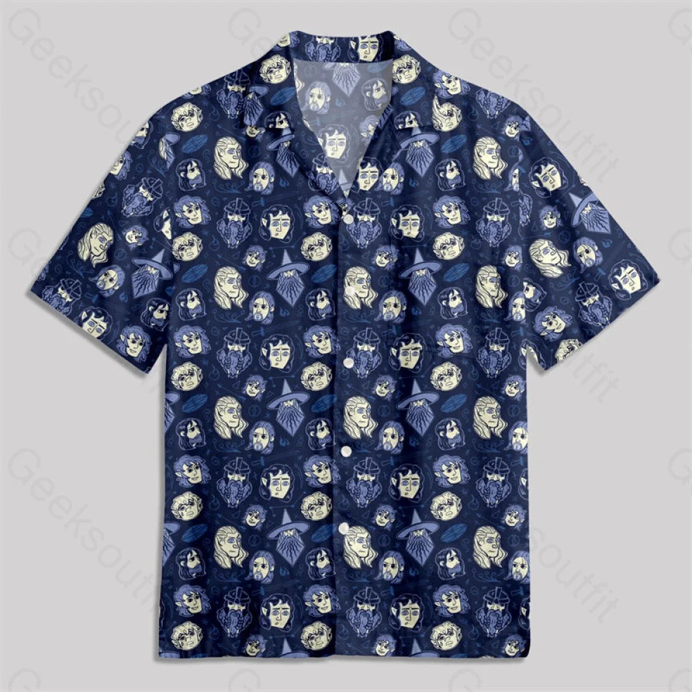 Dark Magic Ring Button Up Pocket Shirt Hawaiian / S Bus577 Yc
