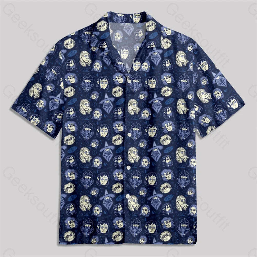 Dark Magic Ring Button Up Pocket Shirt Hawaiian / S Bus577 Yc