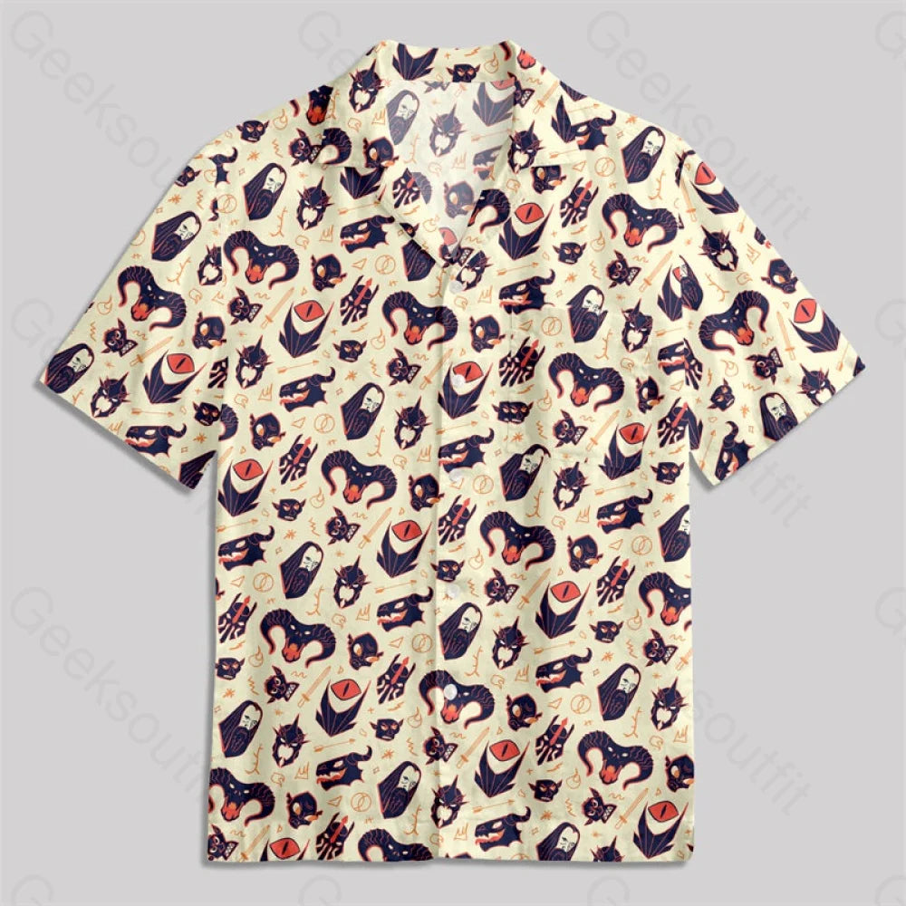 Dark Magic Ring Button Up Pocket Shirt Hawaiian / S Bus578 Yc