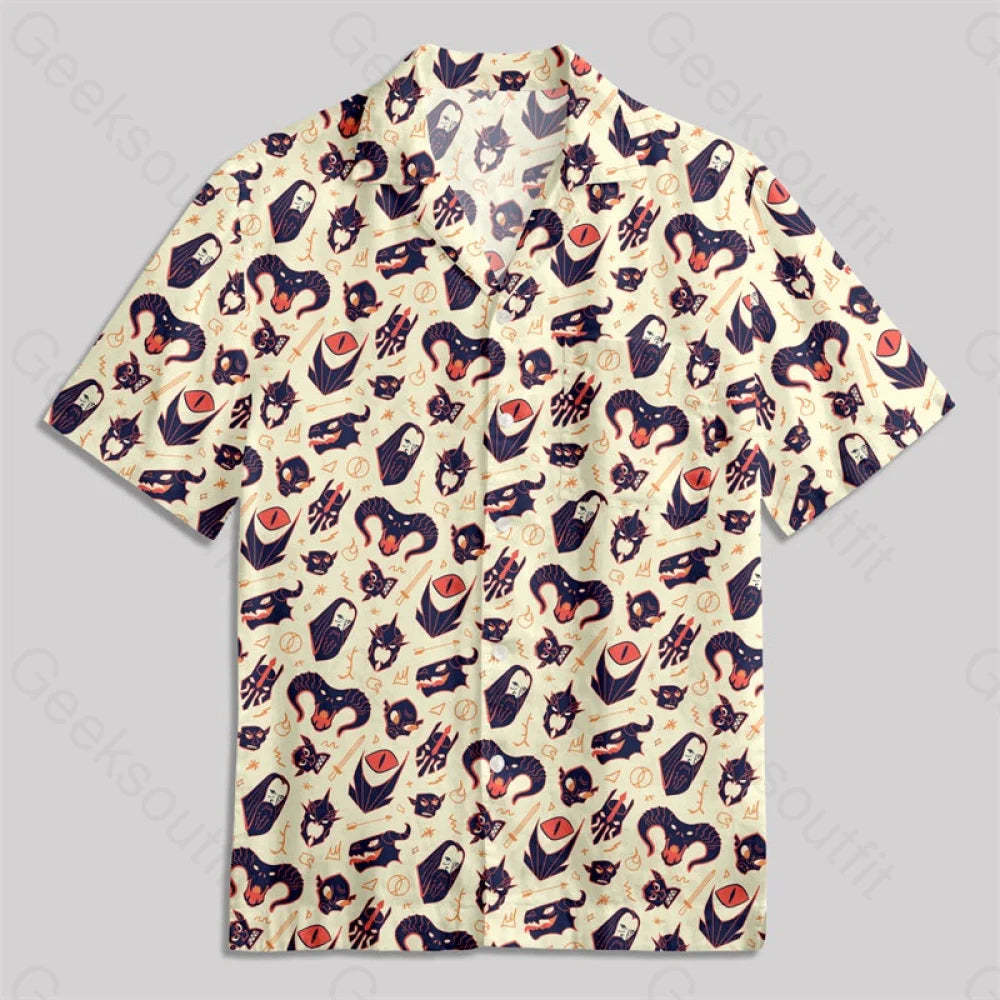 Dark Magic Ring Button Up Pocket Shirt Hawaiian / S Bus578 Yc