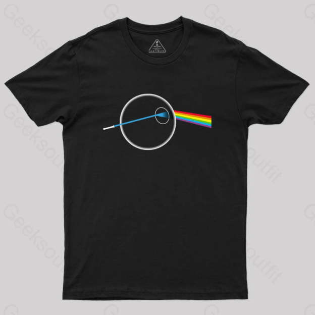 Dark Side Of The Death Science Geek T-Shirt Black / S