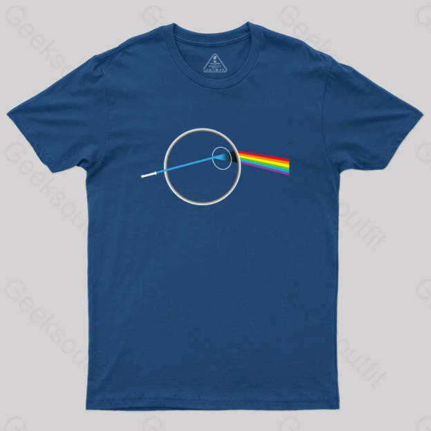 Dark Side Of The Death Science Geek T-Shirt Navy / S