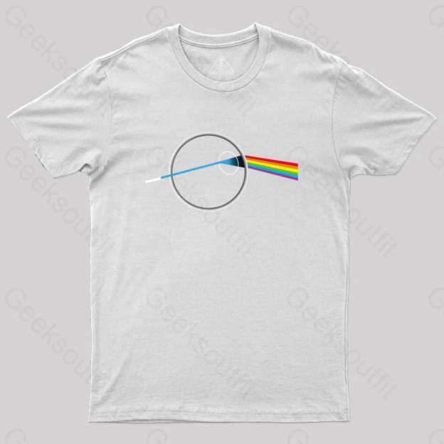 Dark Side Of The Death Science Geek T-Shirt White / S