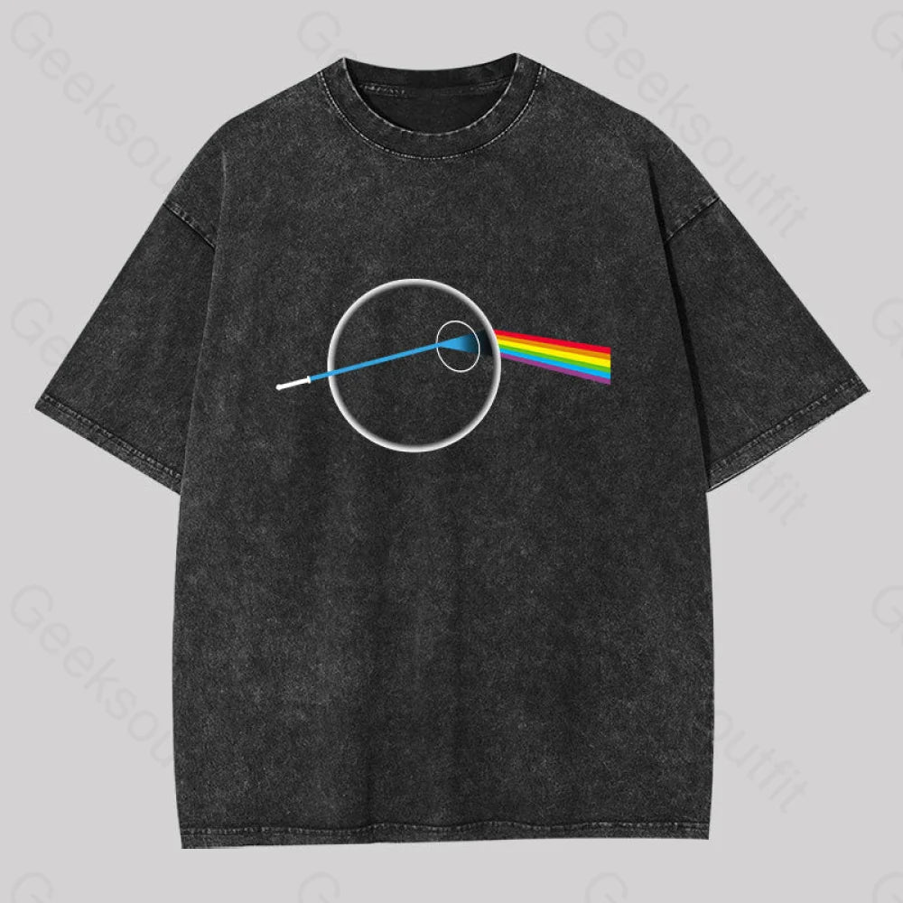 Dark Side Of The Death Washed T-Shirt Black / S
