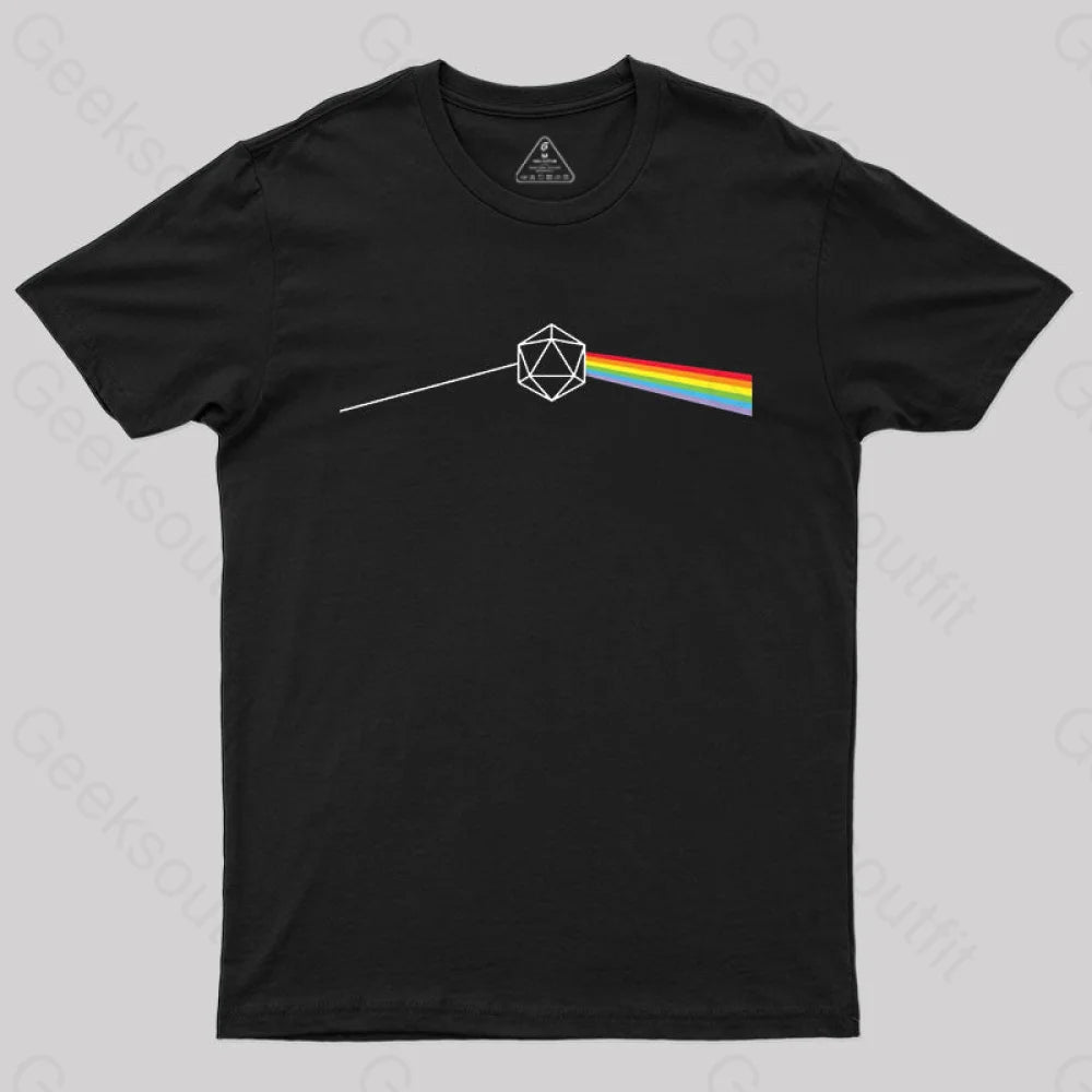 Dark Side Of The Moon D20 T-Shirt Black / S