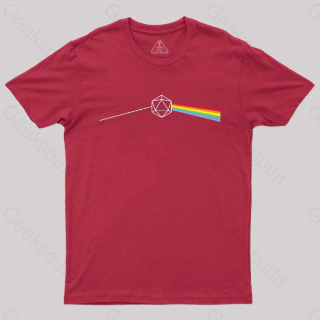 Dark Side Of The Moon D20 T-Shirt Red / S