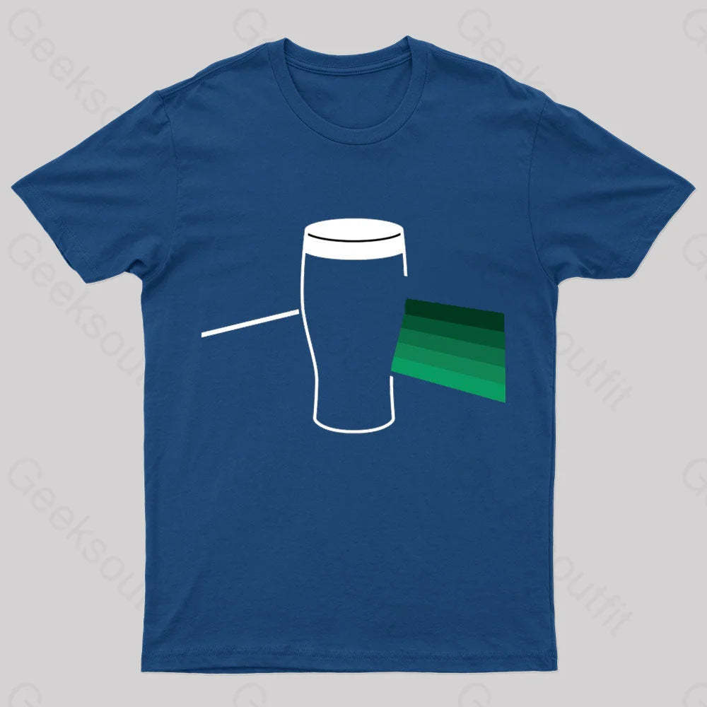 Darkside Of The Pint Nerd T-Shirt Navy / S