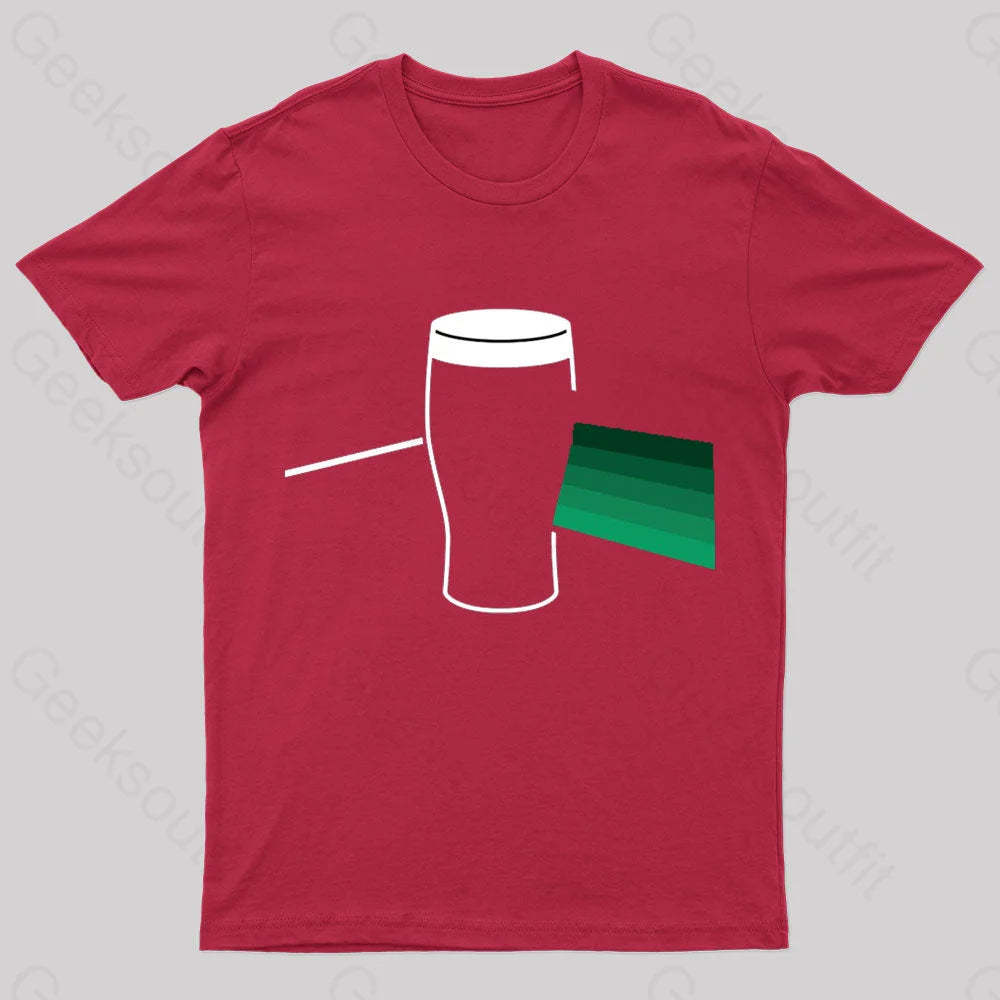 Darkside Of The Pint Nerd T-Shirt Red / S