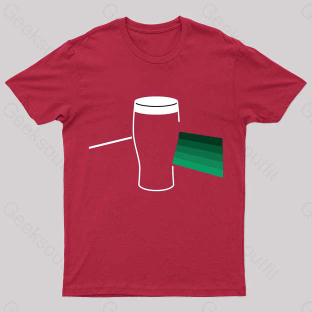 Darkside Of The Pint Nerd T-Shirt Red / S