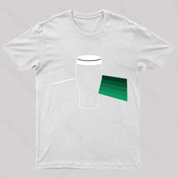 Darkside Of The Pint Nerd T-Shirt White / S