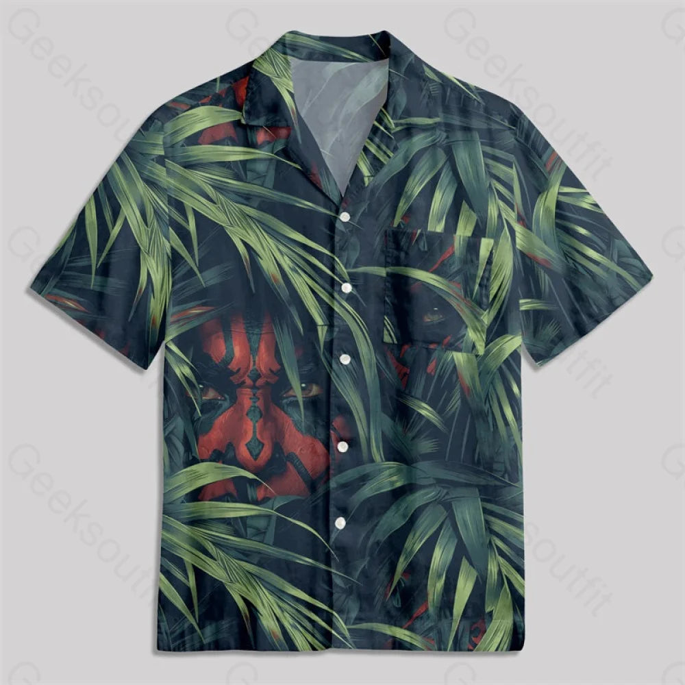 Darth Maul Button Up Pocket Shirt Hawaiian / S Bus522 Yc